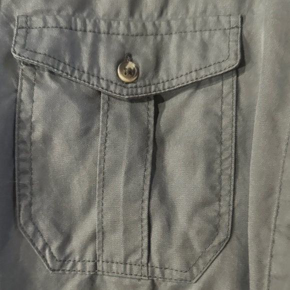 Aeropostale Green Button-Down Shirt - Picture 6 of 6